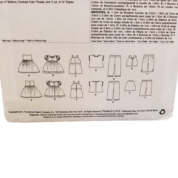 McCalls American Girl Doll Sewing Pattern CUT Fancy Dress Vintage Sewing - Picture 4 of 7